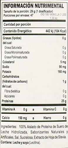 Dymatize Dymatize ISO 100 Whey Protein Powder Isolate, Gourmet Vanilla, 3 lbs