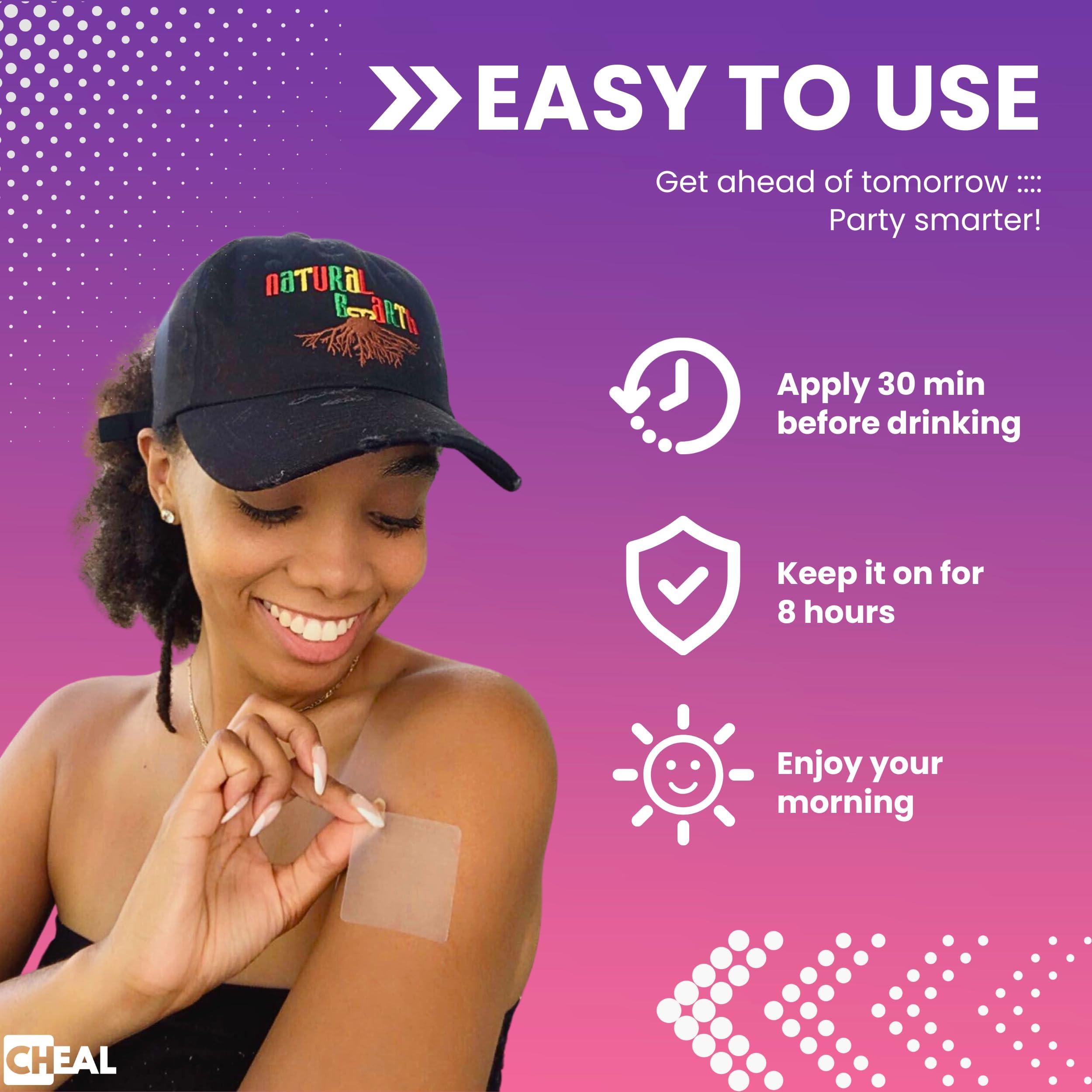 CHEAL Recovery Patch 5 Pack - Natural Replenishing Formula for Better Mornings | Before Drinking Use