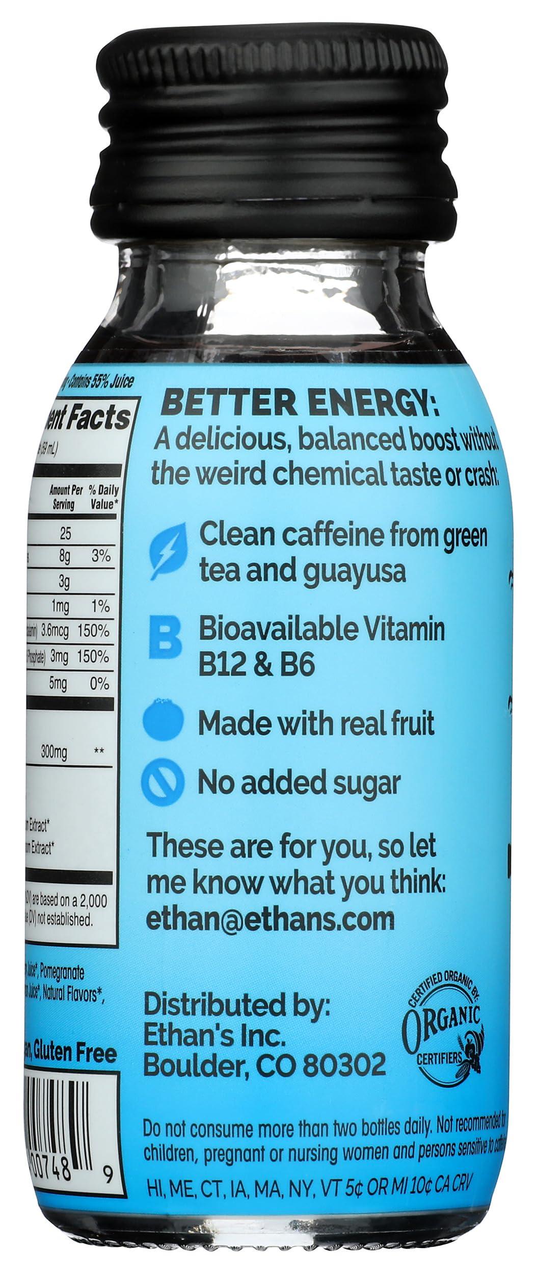 ETHANS ETHANS Organic Pomegranate Blueberry Energy Shot, 2 FZ