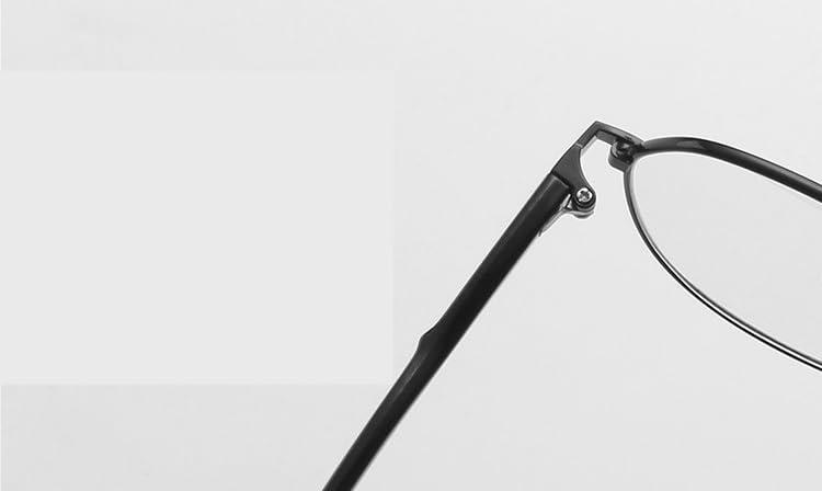 HDTVTV HDTVTV Oversized Computer Readers Blue Light Blocking Eyewear Reading Glasses Anti UV Round Unbreakable Flat Light Mirror (Color : Blue, Size : +150)