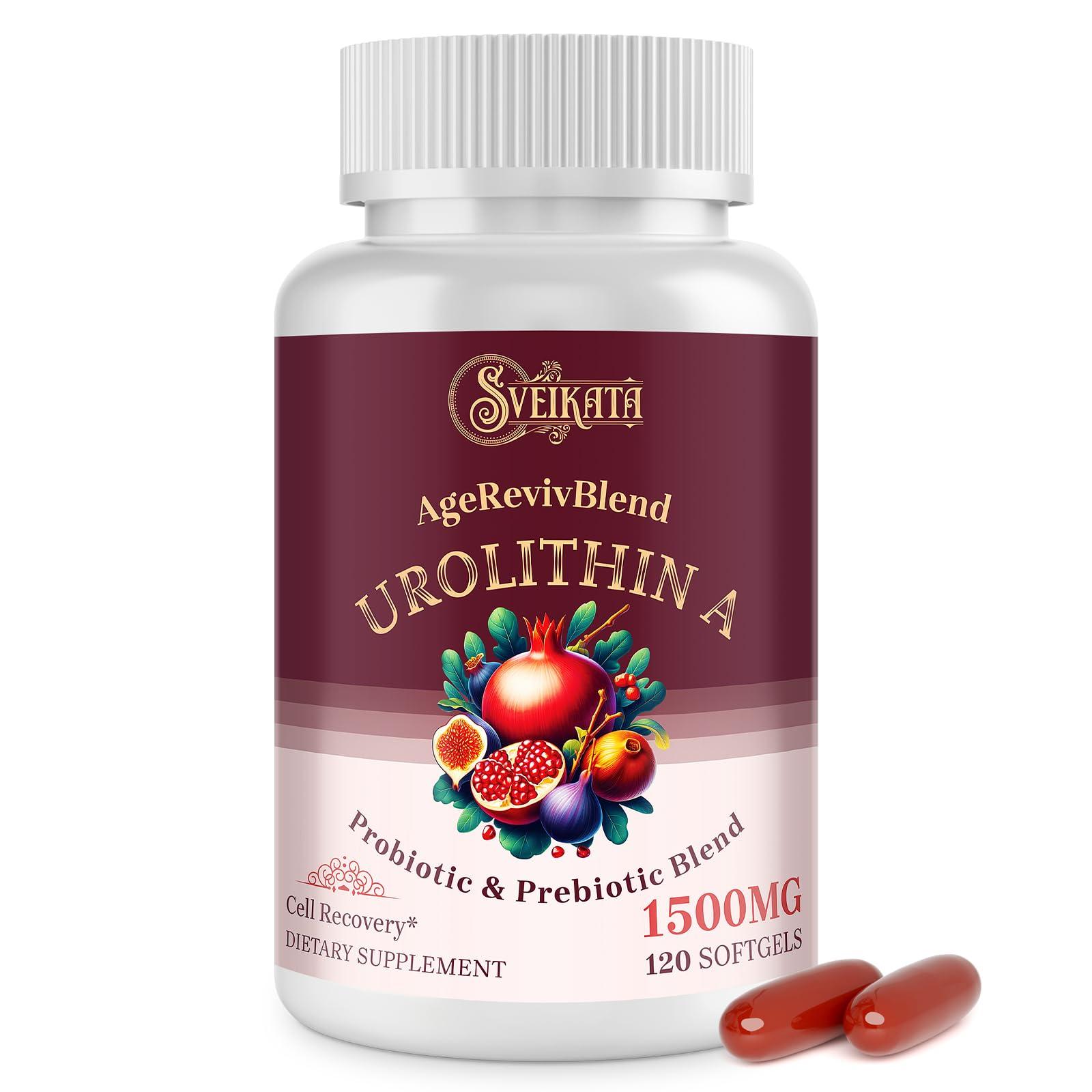 Sveikata Sveikata Urolithin A Supplement 1500mg, 120 Softgels