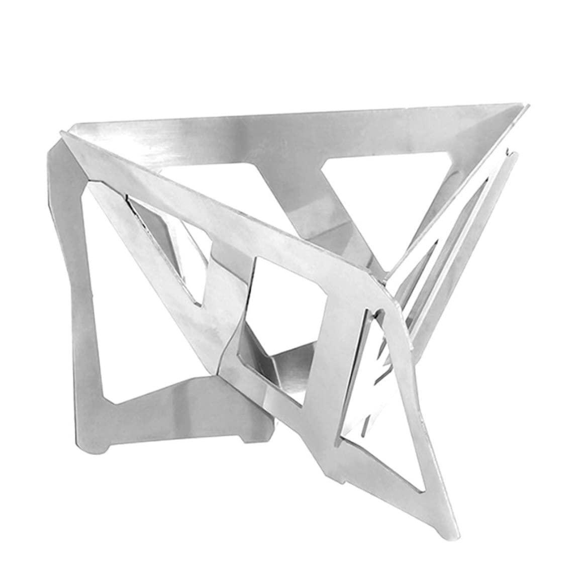 Mednkoku Collapsible Coffee Dripper Stainless Steel Portable Traveling Filter Drip Rack Stand Coffee drip stand