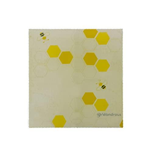 BEWONDROUS BeWondrous Beeswax Wraps | Natural, Organic, Reusable, Zero Waste Plastic Wrap Alternative for Bread, Cheese | Eco-Friendly, Sustainable, Biodegradable Food Storage