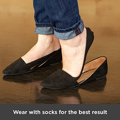 BraceAbility Medial & Lateral Heel Wedge Silicone Insoles (Pair) - Supination & Pronation Corrective Adhesive Shoe Inserts for Foot Alignment, Knock Knee Pain, Bow Legs, Osteoarthritis image-9