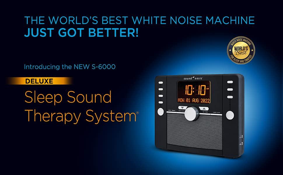 Sound Oasis Sound Oasis Deluxe Bluetooth Sleep Tinnitus Sound Machine, Worlds Best White Noise Machine for Better Sleep, Tinnitus Management, Clock Radio 288 Sounds