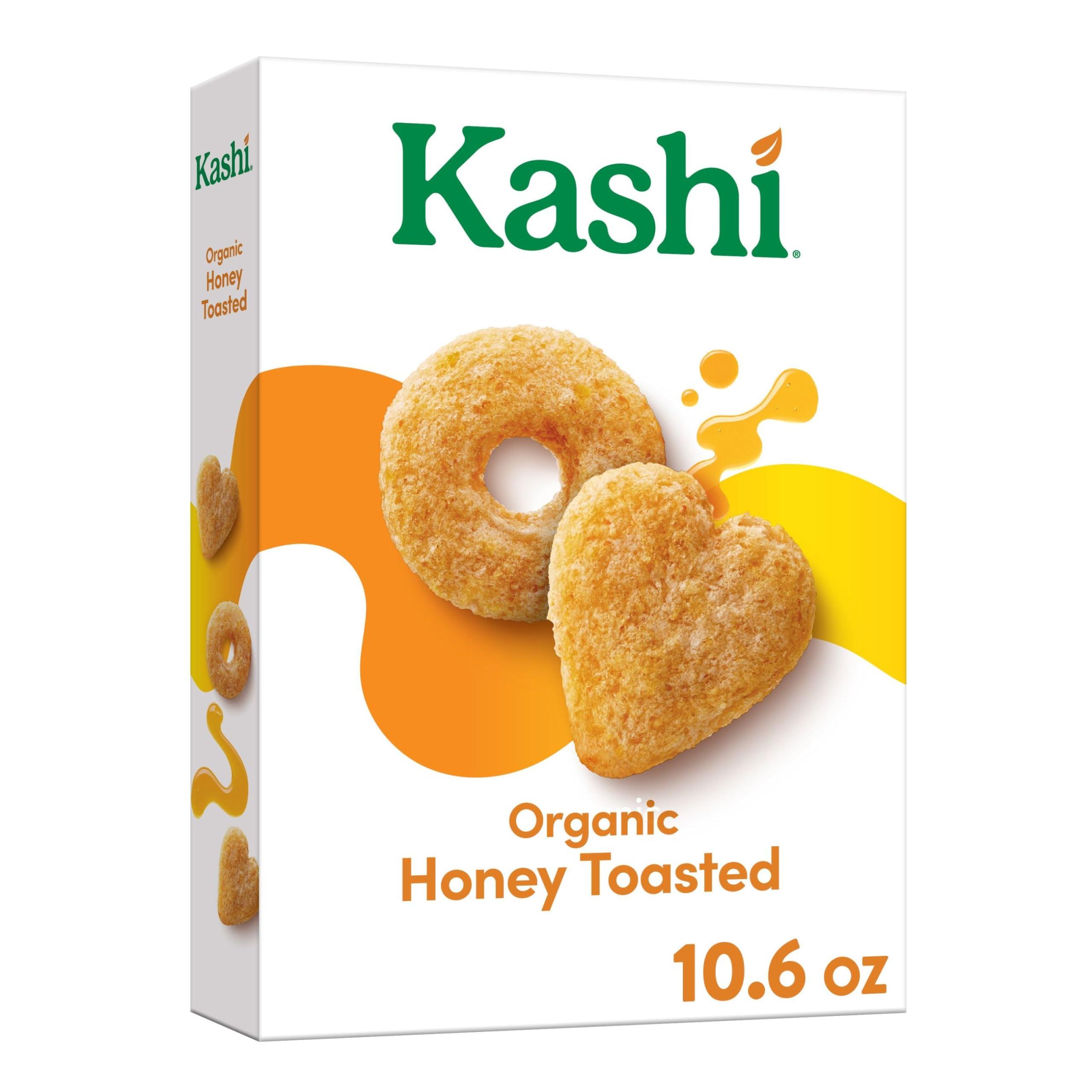 Kashi Kashi Breakfast Cereal, Family Breakfast, Organic Fiber Cereal, Organic Honey Toasted Oat, 10.6oz Box (1 Box)