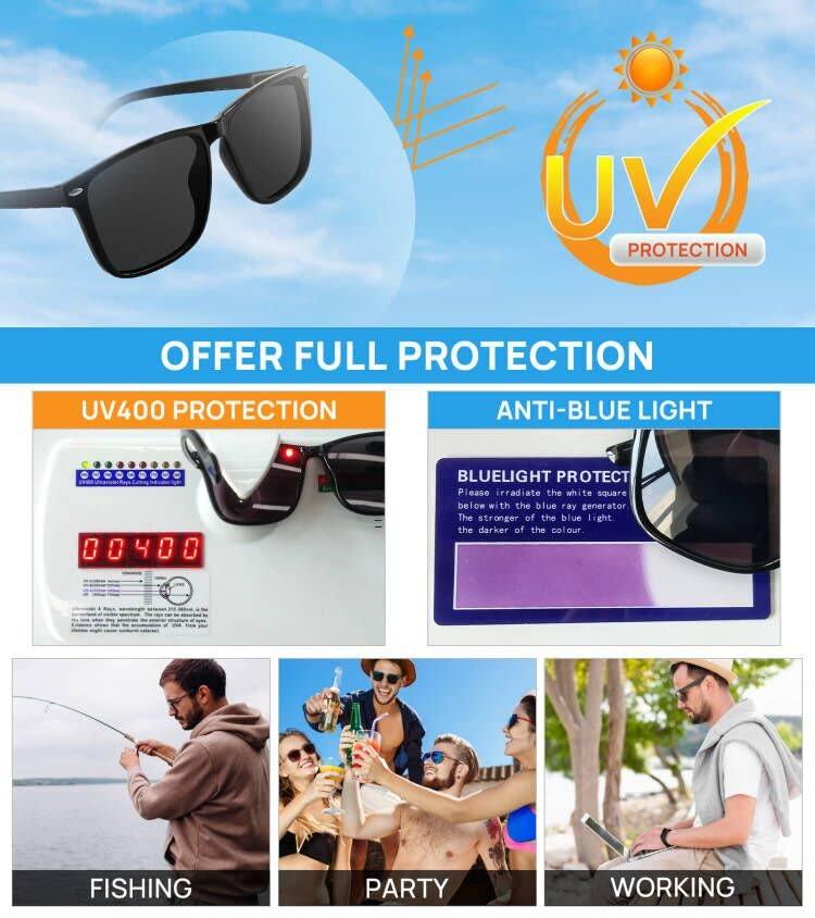 WEMOOTANTS WEMOOTANTS Reading Sunglasses 3.50 for Men Big Sun Readers With Durable Spring Hinges 1.0 1.25 1.5 1.75 2.0 2.25 2.5 2.75 3.0 3.5 4.0 Outdoor UV Protection Comfortable Fit (Black 350)