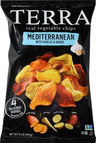 Terra Terra Vegetable Chips, Mediterranean Garlic & Herbs Real Vegetable Chips, 5 oz