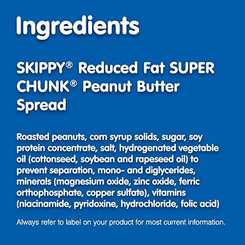 SKIPPY SKIPPY Reduced Fat SUPER CHUNK Extra Crunchy Peanut Butter Spread, 16.3 Ounce