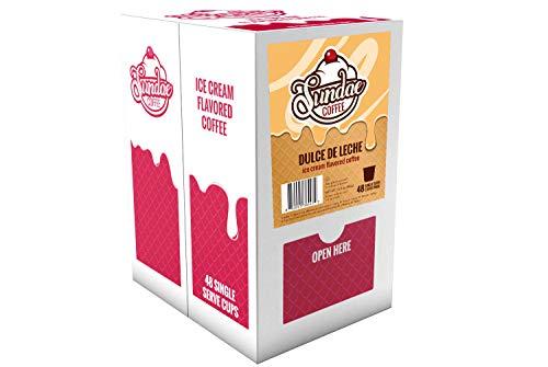 Sundae Coffee Sundae Ice Cream Flavored Coffee Pods, Compatible with 2.0 Keurig K-Cup Brewer, (Dulce de Leche) 48 Count