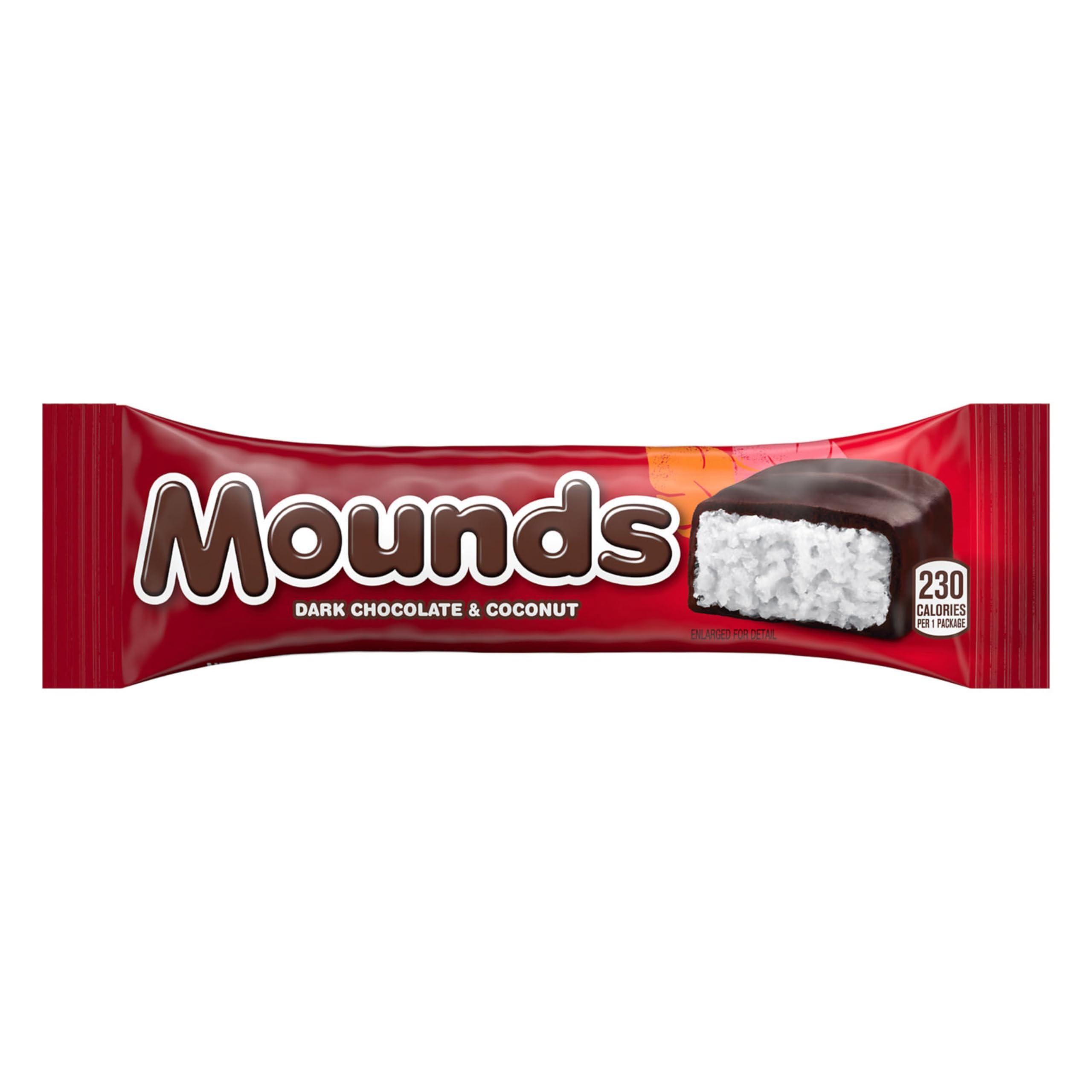 Mounds MOUNDS Dark Chocolate and Coconut Candy Bars, 1.75 oz (36 Count)
