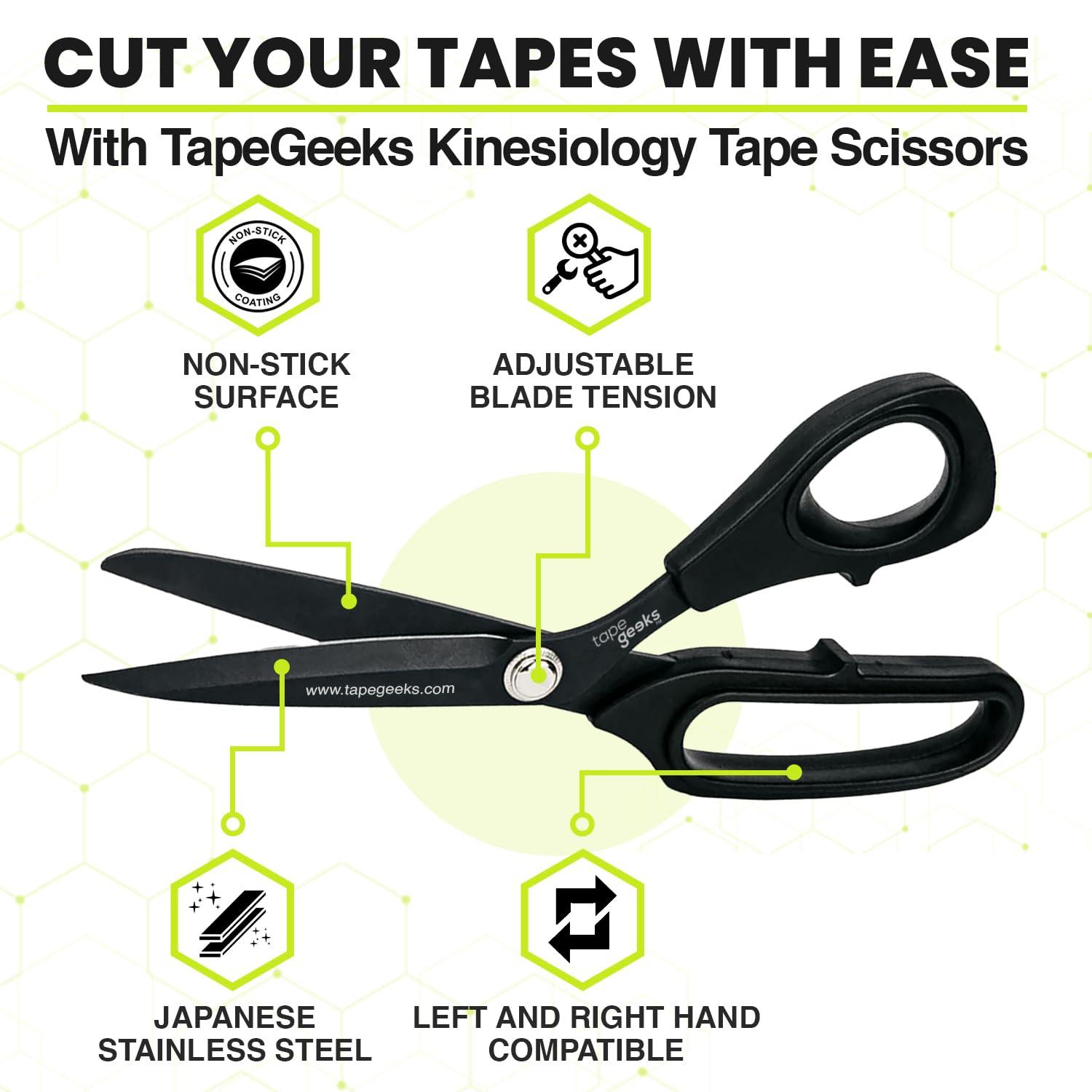 TapeGeeks TapeGeeks Kinesiology Tape Purple Tape - Hypoallergenic Sports Tape Athletic, Exercise Tape, Body Tape for Skin, Weight Lifting Tape, Wrist Pain Relief, Running Tape, Gym Tape, Volleyball Tape