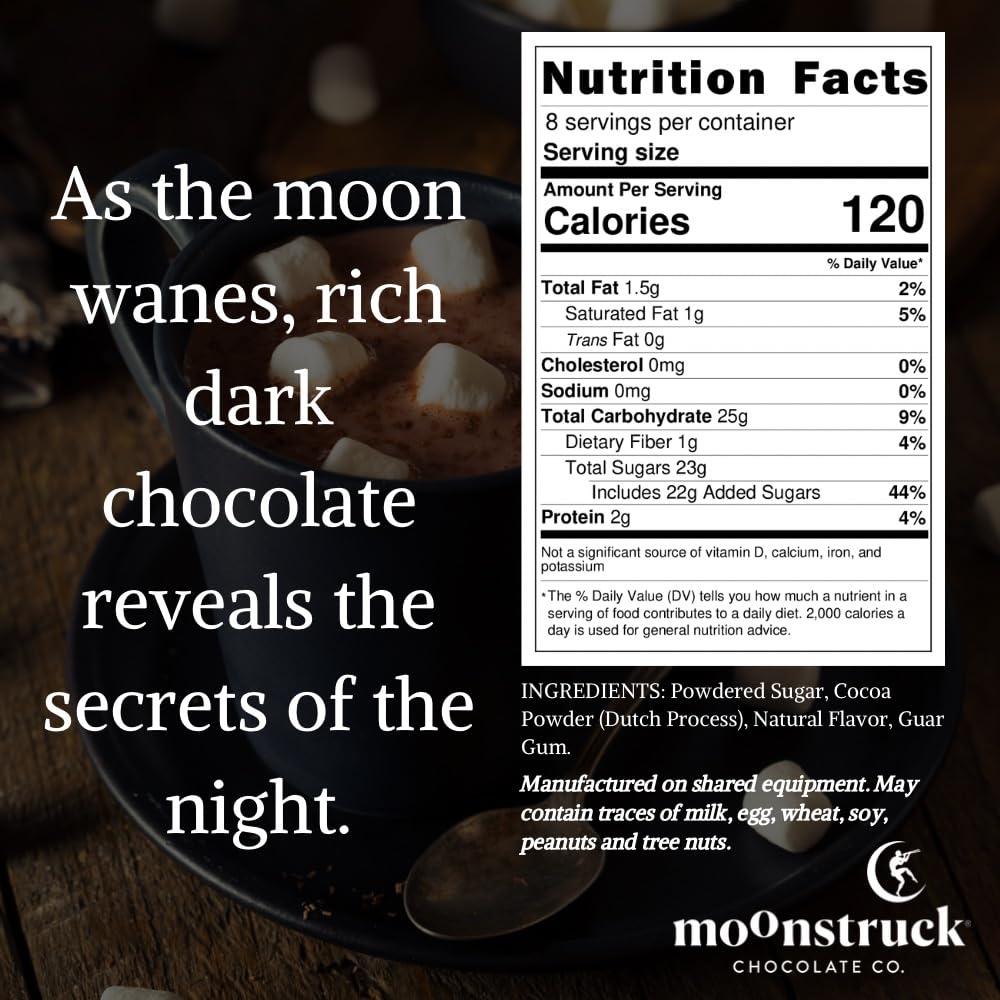 Moonstruck Chocolate Moonstruck Chocolate Dreamy Dark Chocolate Hot Chocolate Mix, 9.5oz (Pack of 1)