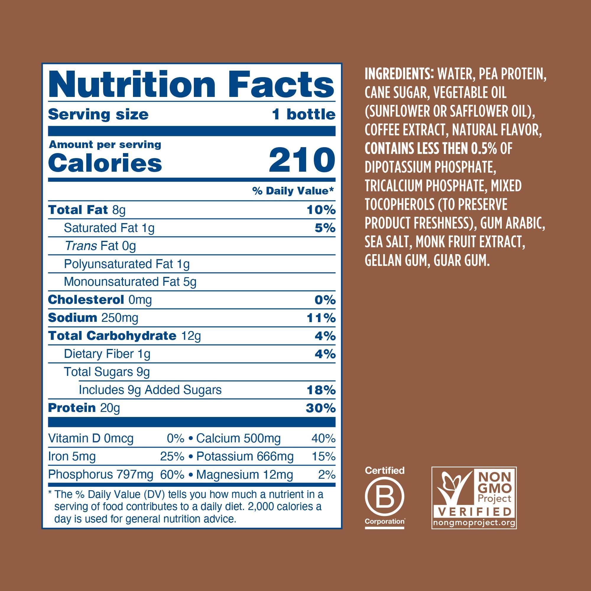 Ripple Ripple Vegan Protein Shake, Chocolate 12 Fl Oz (12 Pack) & Vanilla (12 Pack) & Coffee (12 Pack) | 36 Pack