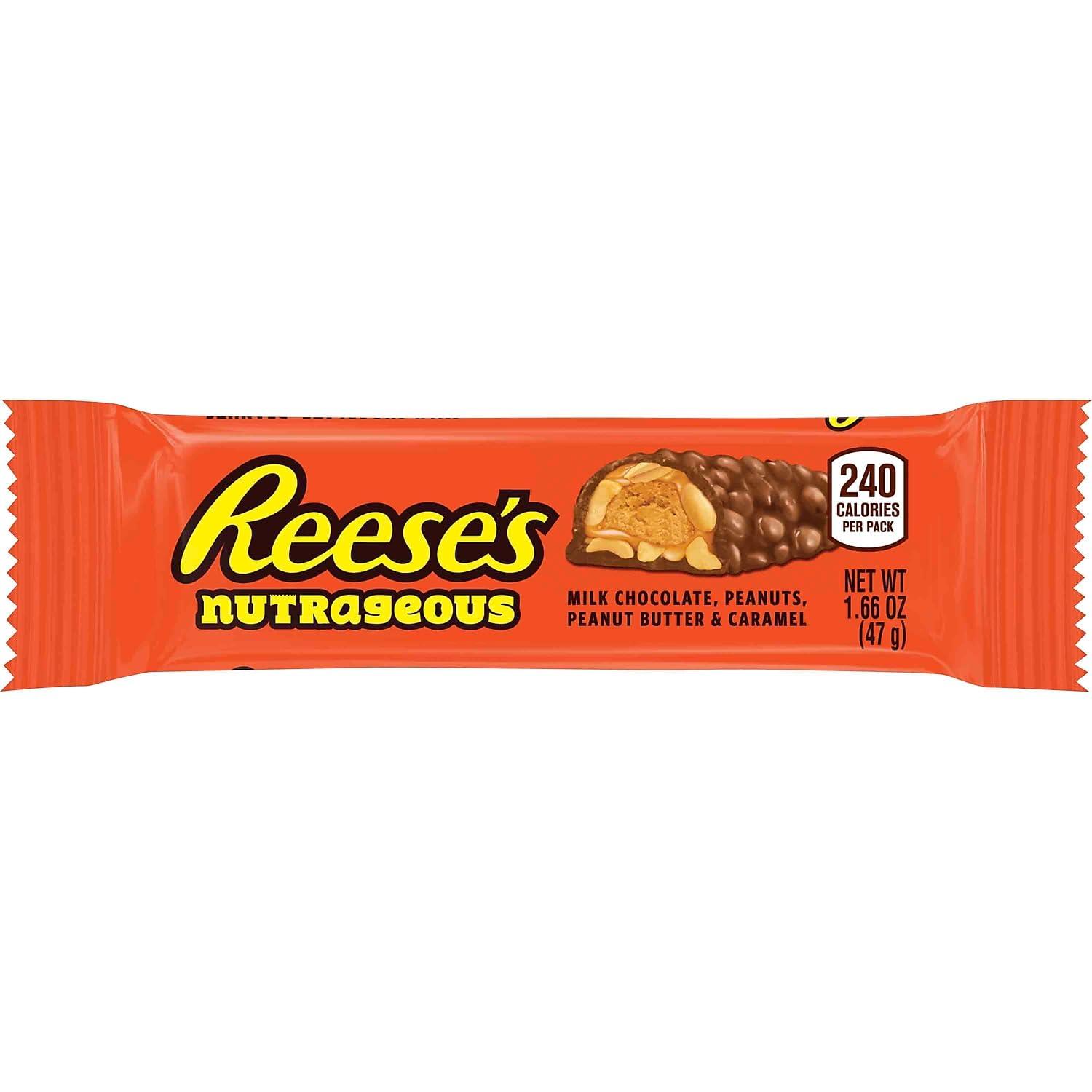 Reese's Reese's Nutrageous Bar, 1.66 Oz., 18/Box (Hec10930)