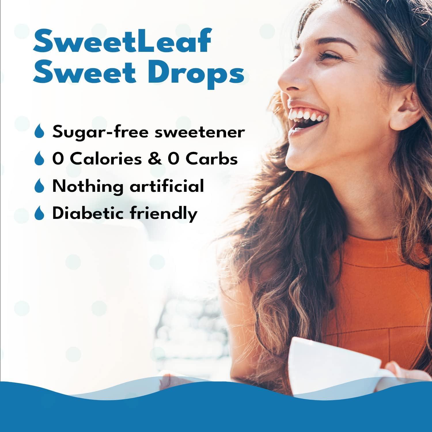 Sweet Drops SweetLeaf Sweet Drops - Flavored Stevia Liquid Sweetener, Organic Stevia Extract, Zero Calorie, Keto Friendly, Non GMO, Natural Flavor, Sugar Alternative - Vanilla Creme, 2 Fl Oz (Pack of 3)