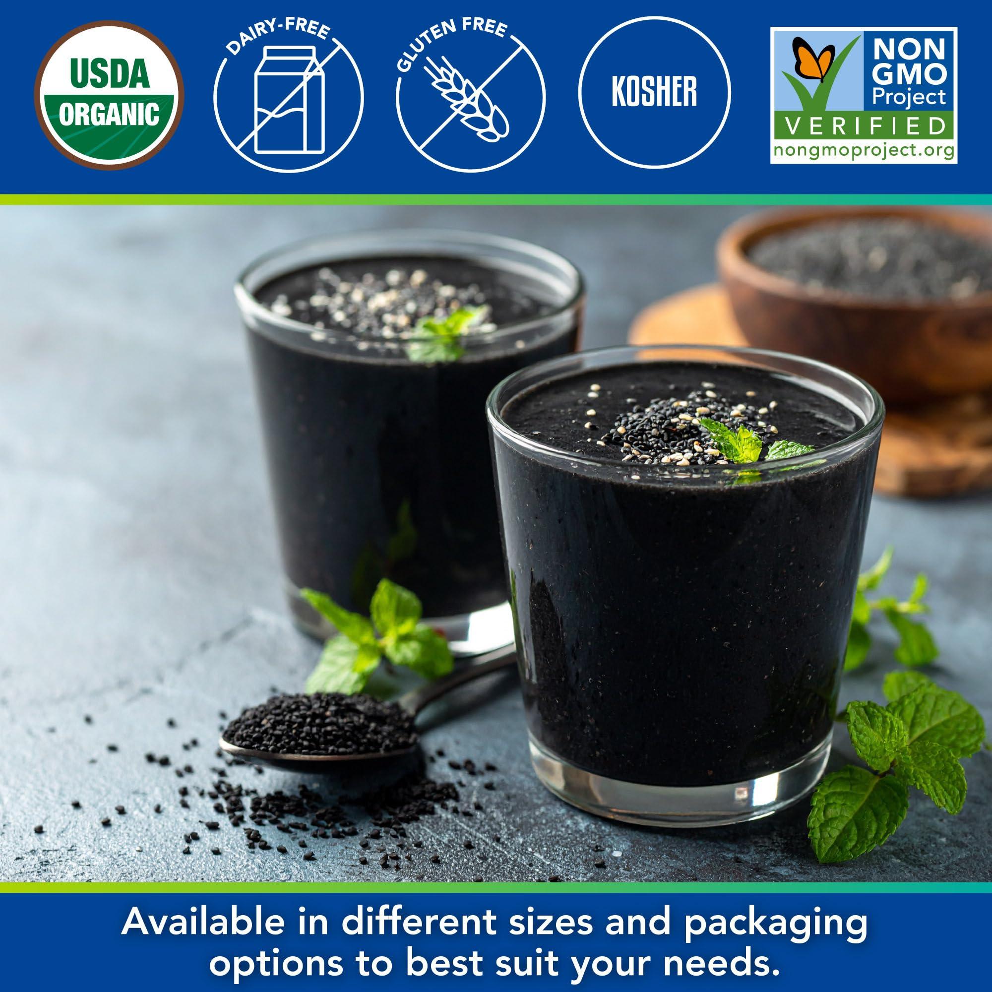 kevala Kevala Organic Black Sesame Tahini Roasted Black Sesame Seeds Black Seed Organic Tahini Spread Tahini Bulk Black Sesame Seeds Tahini Salad Dressing 8 lb 3627 g