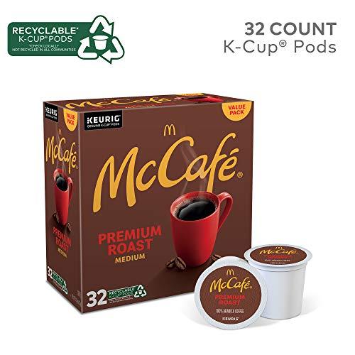 McCafe McCafe Premium Roast, Keurig Single Serve K-Cup Pods, Medium Roast Coffee Pods, 32 Count