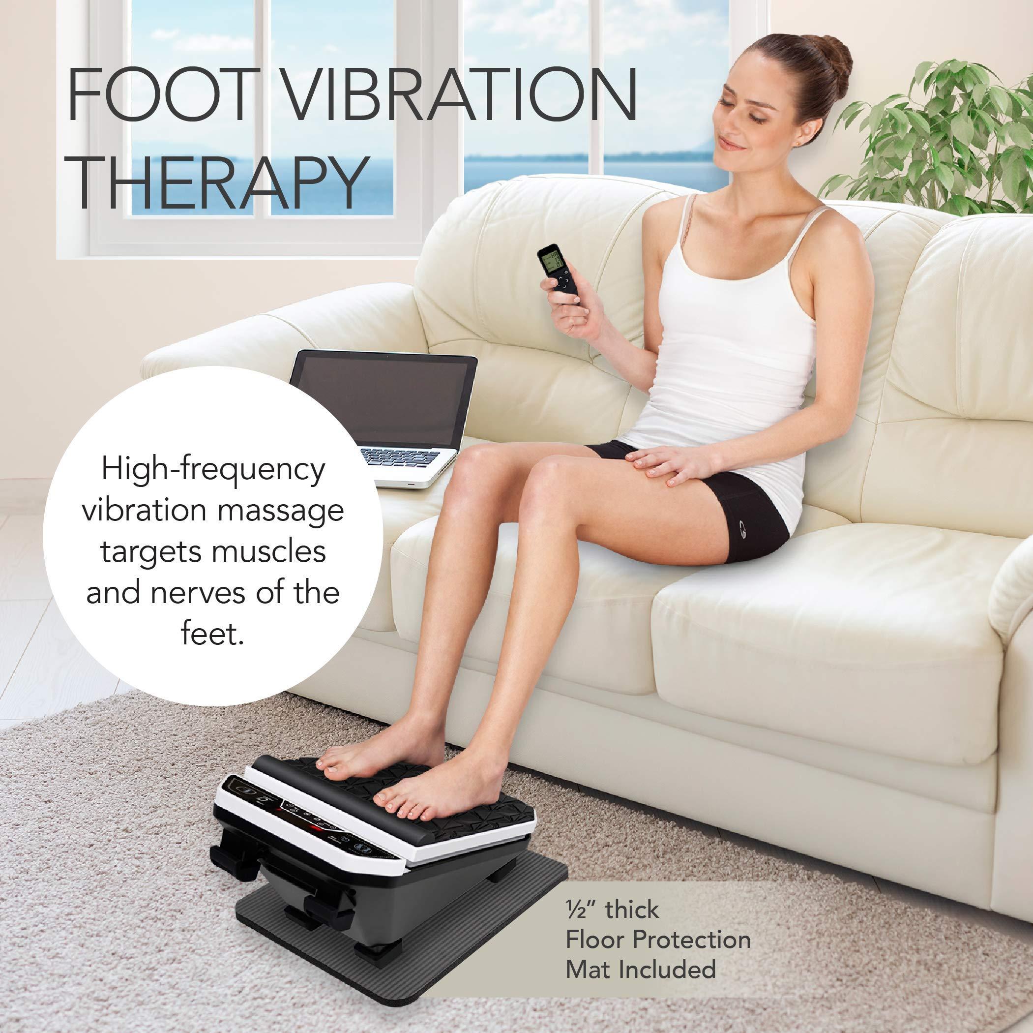 Daiwa Felicity Daiwa Felicity Vibrating Foot Massager Machine with Remote can Help Reduce Neuropathy & Arthritis Pain - Vibration Plate for Electric Foot Massager can Offer Therapeutic Relief from Plantar Fasciitis