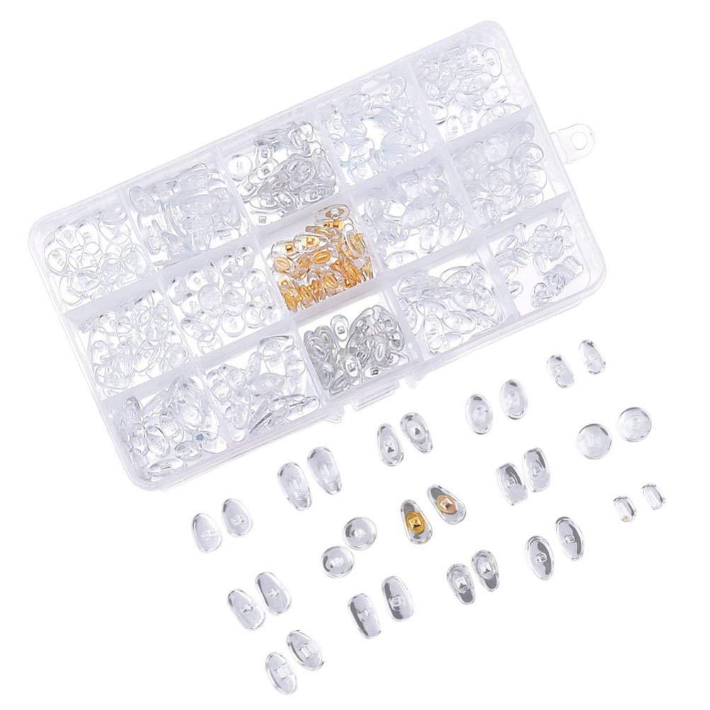 Milisten Milisten 1 Set Eyeglass Repair kit Nose Pads for Glasses Sunglasses Nose Pads Sunglass Repair kit Silicone Nose Pads Glasses Nose Grips Glasses Accessories Glasses Repair Tool Multifunction