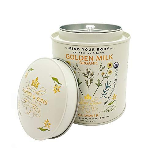 Harney & Sons Harney & Sons Golden Milk Powder, Turmeric, Ginger, Coconut & Spices, 8 oz Tin