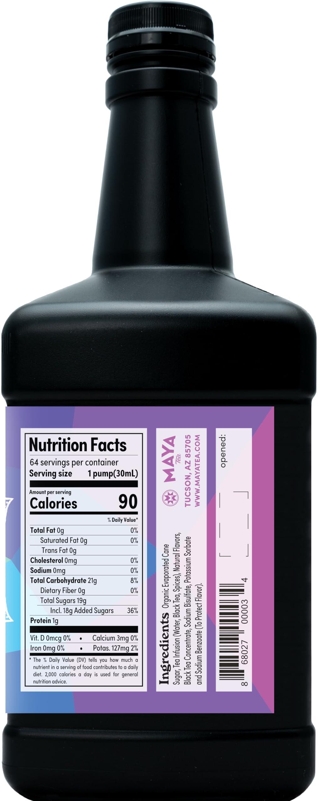 Maya Tea Maya Chai Tea Concentrate, Original, Heritage Recipe, Black Tea and Classic Spices, 64 Fl Oz (Pack of 1)