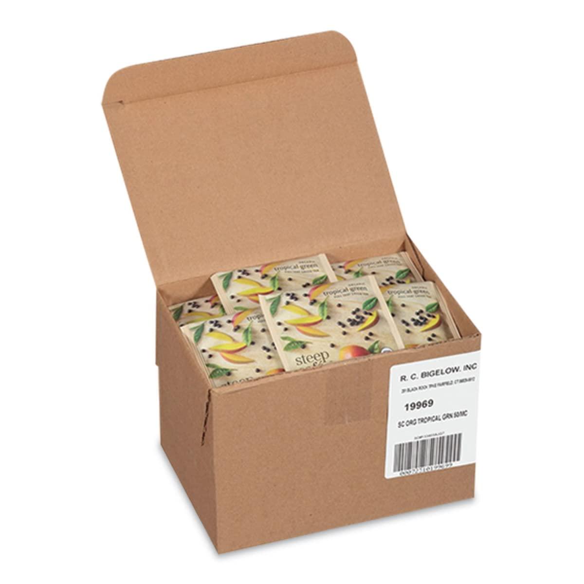 Bigelow Tea Bigelow RCB19969 Tropical steep Cafe Organic Green Tea - 50 Count