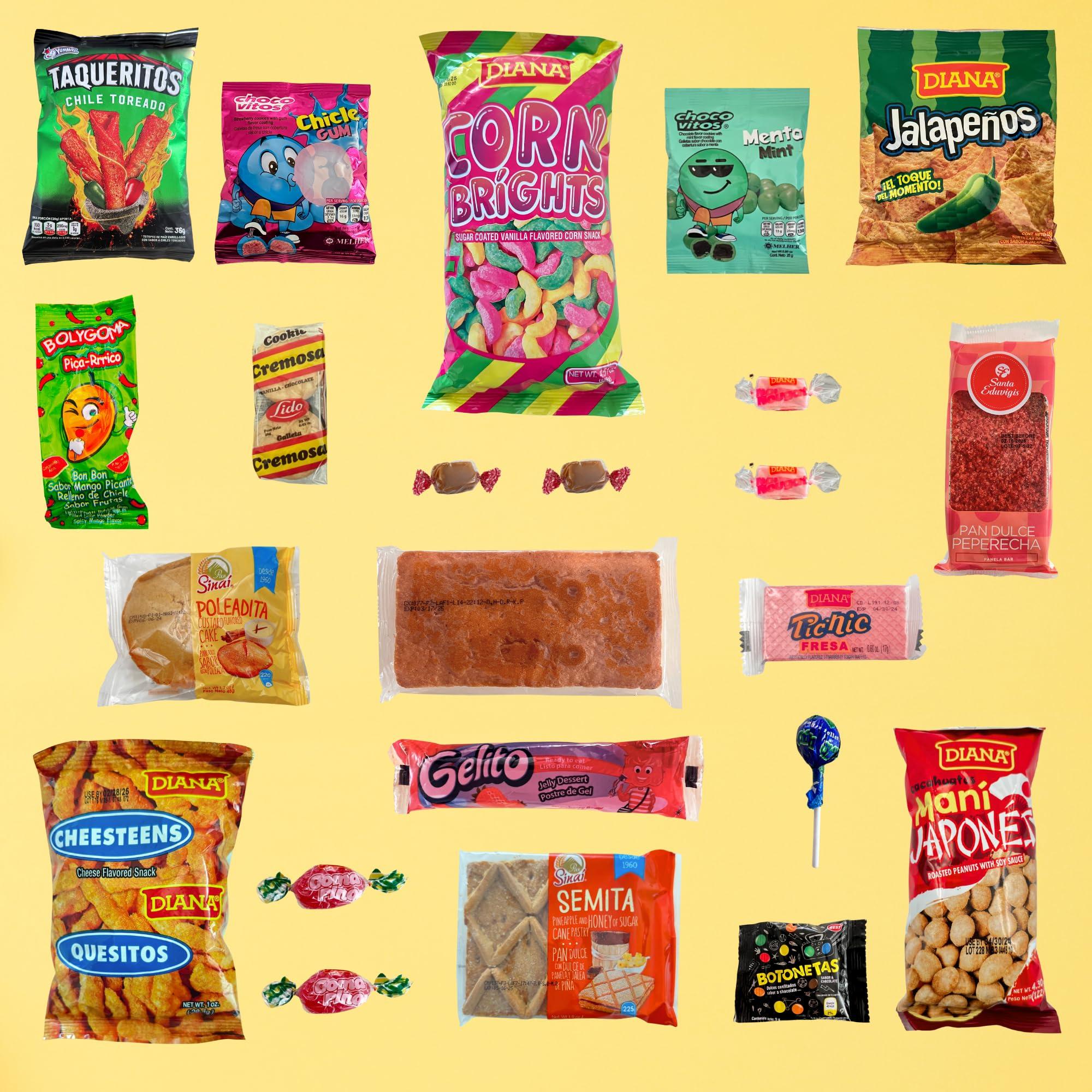Pachanga Box International El Salvador Snack Box - Ideal Valentine\'s Day Gift - Tasty Hispanic and Latin American Snacks - FREE Custom Sticker!