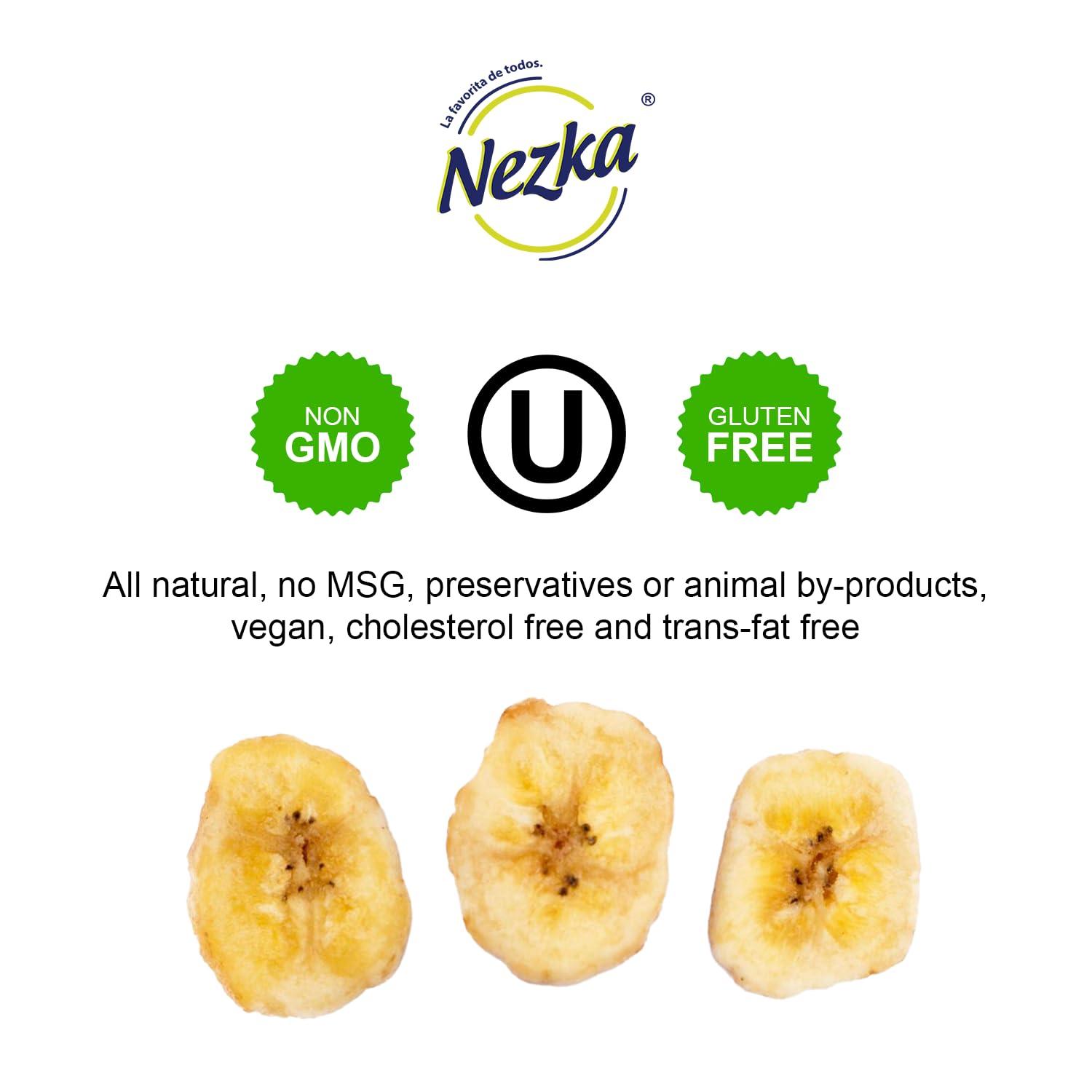 NEZKA Nezka Lightly Salted Plantain Chips - Delicious Crunchy Snacks and Side Dish - Gluten Free, Vegan, Non-GMO - 28 Oz