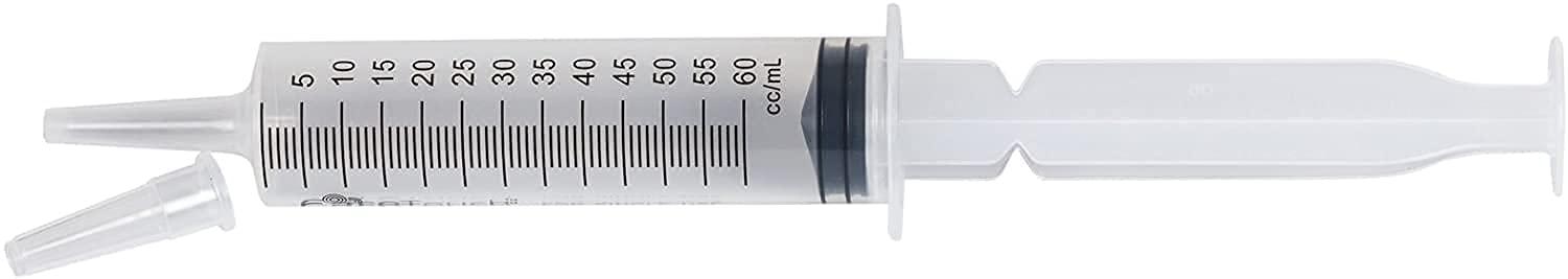 Care Touch Care Touch 60mL Syringe with Catheter Tip, 50 Large Medicine Syringes for Liquids, 60 ml Plastic Syringe - Feeding Syringe - Disposable & Individually Wrapped, Great for Home Care Use