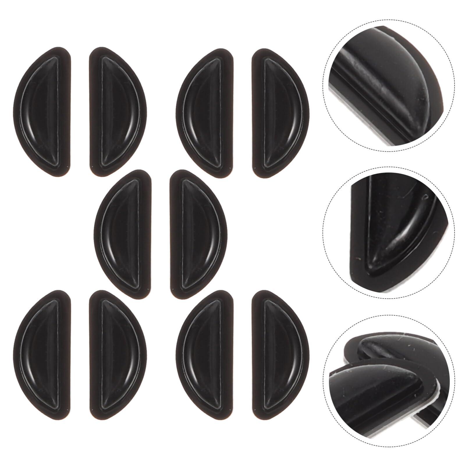 Healifty 5 Pairs Glasses Parts Glasses Bridge Pad Eyewear Nose Bridge Pads Nose Bridge Pads for Glasses Spectacle Nose Pads Nose Pads for Glasses Frames Glasses Silica Gel Half Moon