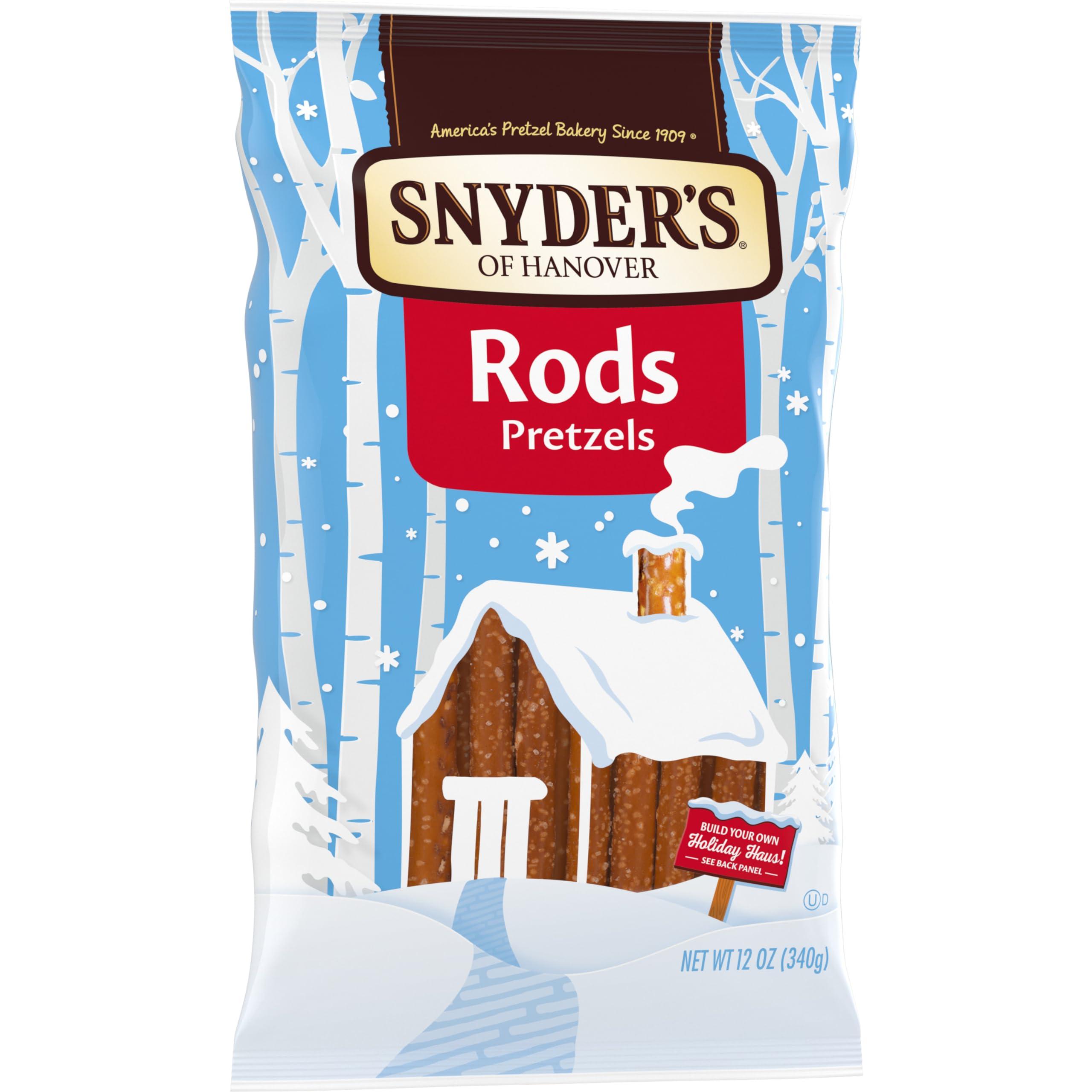 Snyder\'s of Hanover Snyder\'s of Hanover, Pretzel Rods, 12 Oz Bag (Pack of 2)