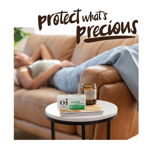 oi Oi | Organic Initiative - 100% Certified Organic Cotton Non-Applicator Tampons | Ultra-Absorbent, Unscented, Natural, Non-Toxic, Applicator Free | Super | 56 Tampons