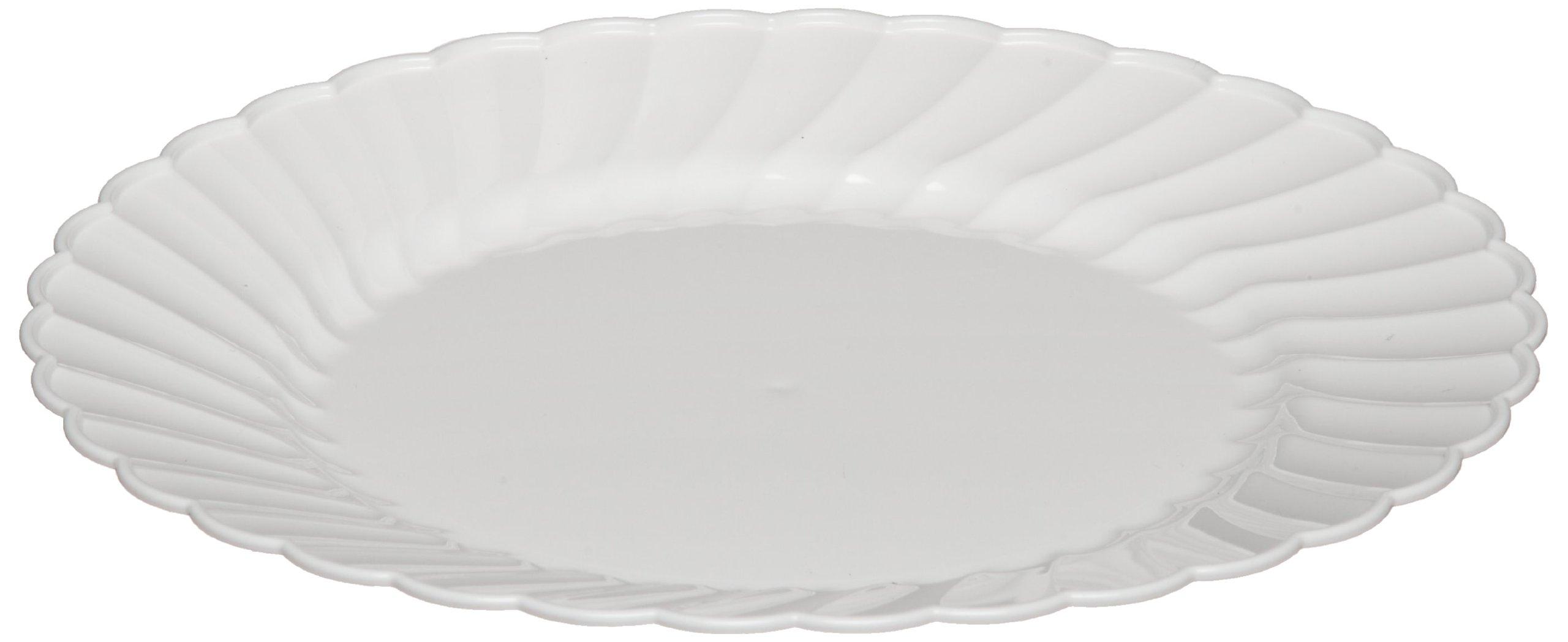 WNA Classicware Rigid Plastic Round Plate, 6-Inch, White (180-Count)