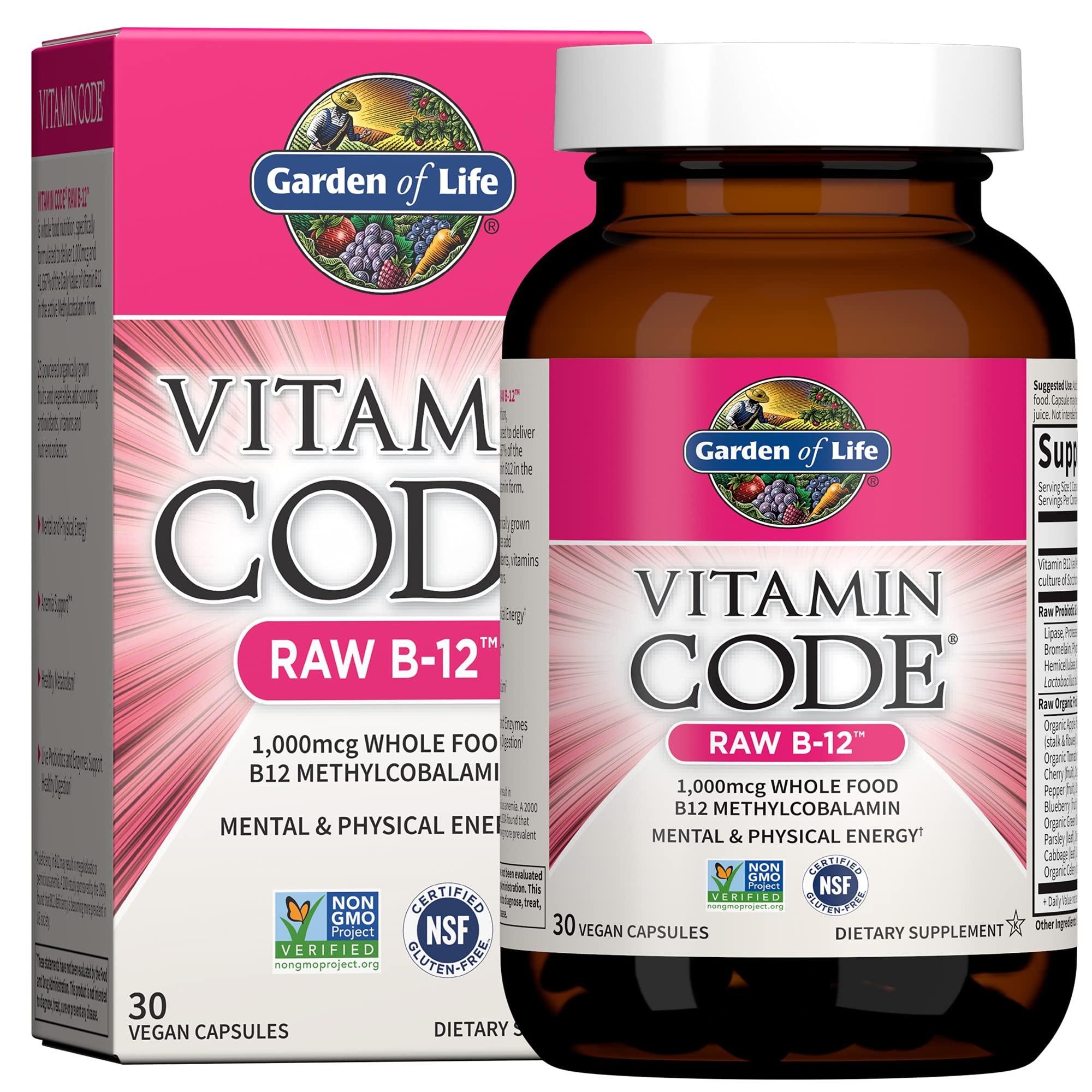 Garden of Life Garden of Life Raw Probiotics for Women and Men Ultimate Care 100 Billion CFU B12 - Vitamin Code Raw - 30 Capsules, 1,000mcg