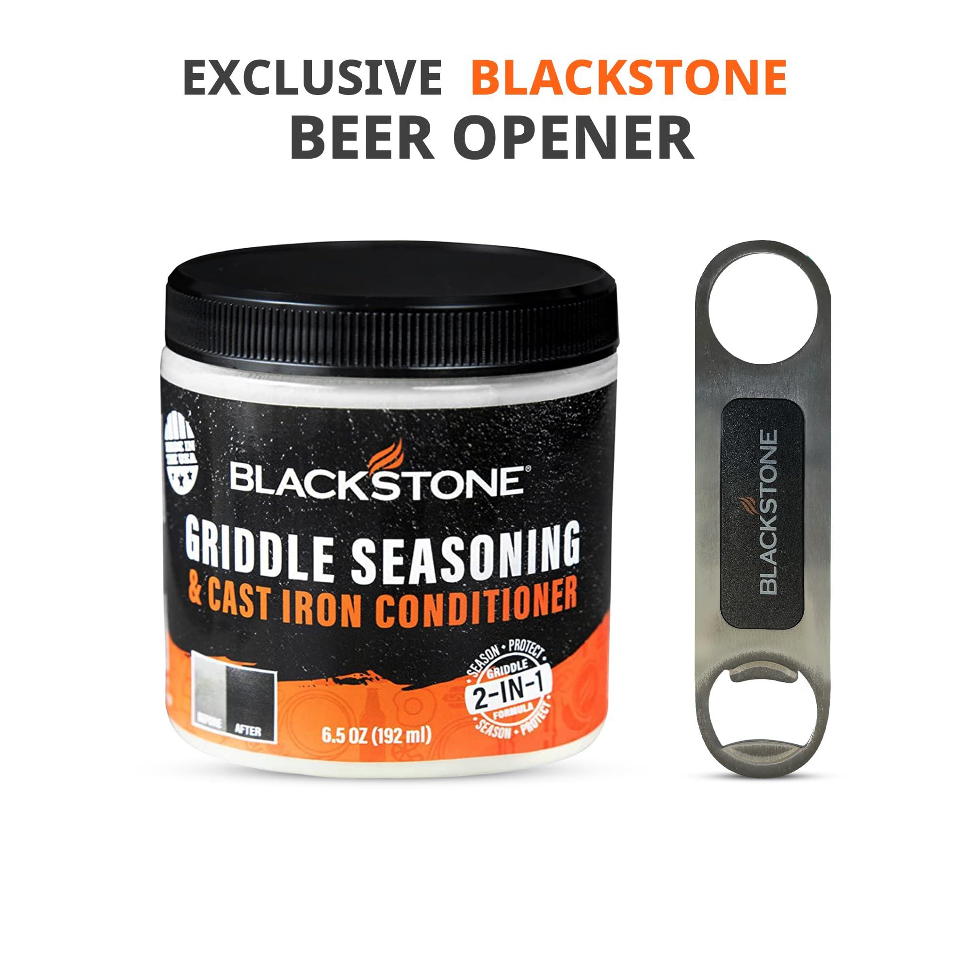 SATISFYING CUSTOMERS Blackstone 2-IN-1 Griddle & Cast Iron Seasoning Conditioner 6.5 OZ Effective Seasoning Rub Formula Food Safe Easy to Use Cleaner & Conditioner With Satisfying Customers Travel Tissue