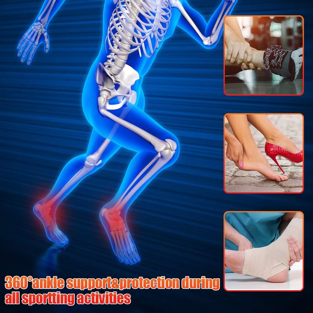 Mavis Laven MAVIS LAVEN Heating Ankle Brace, Heat Foot Drop Orthotic Brace with Adjustable 3 Level Controller for Injury Joint Recovery, Ankle Sprain Swelling, Arthritis, Strain, Fit