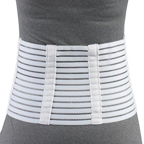 OTC OTC Lumbosacral Support, 7-inch Lower Back, Lightweight Compression, Elastic, White, Large