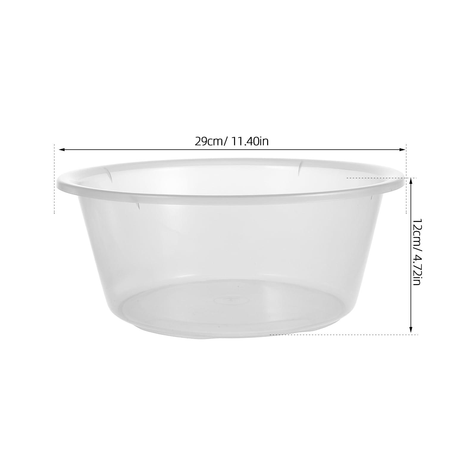 HOLIDYOYO HOLIDYOYO Plastic Wash Tub, Clear Dishpan Basin and Foot Bath for Soaking Feet, Laundry Hand Wash Bucket, Dish Pans for Washing Storage Cleaning Supplies