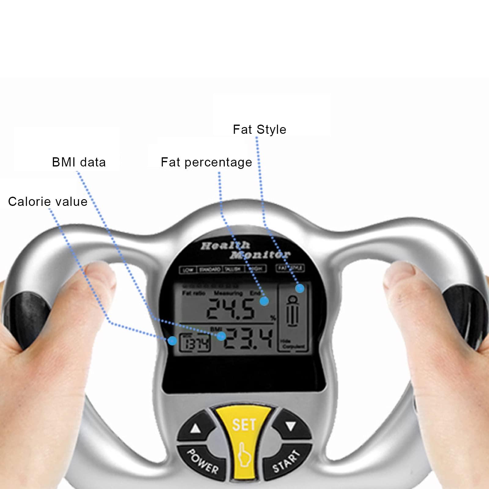 Yosoo Body Fat Analyzer, Handheld Body Fat Measurement Device Body Fat Measuring BMI Meter Fat Analyzer Monitor Measure Body Fat Percentage Machine Body Fat Tester Analyzer for Fitness