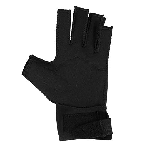 OTC OTC Resting Splint Glove, 5 Finger Semi-Rigid Splints, Open Tips, Black, Left Hand, Medium