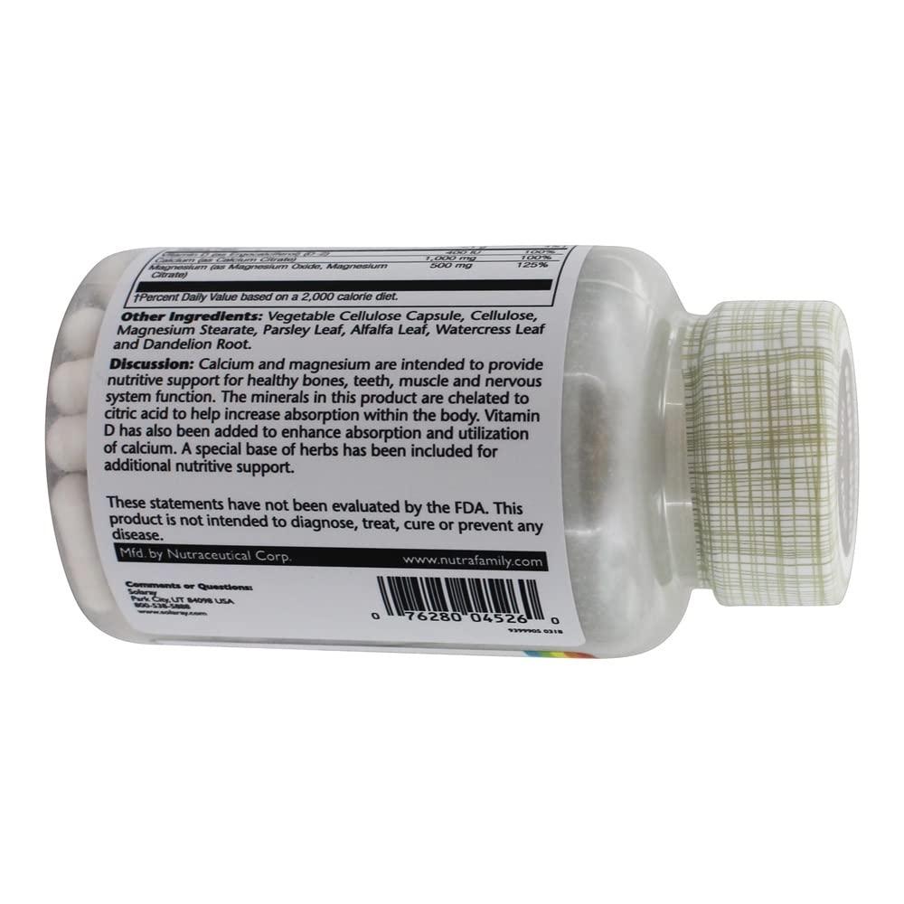 SOLARAY Solaray Cal-Mag Citrate w/D