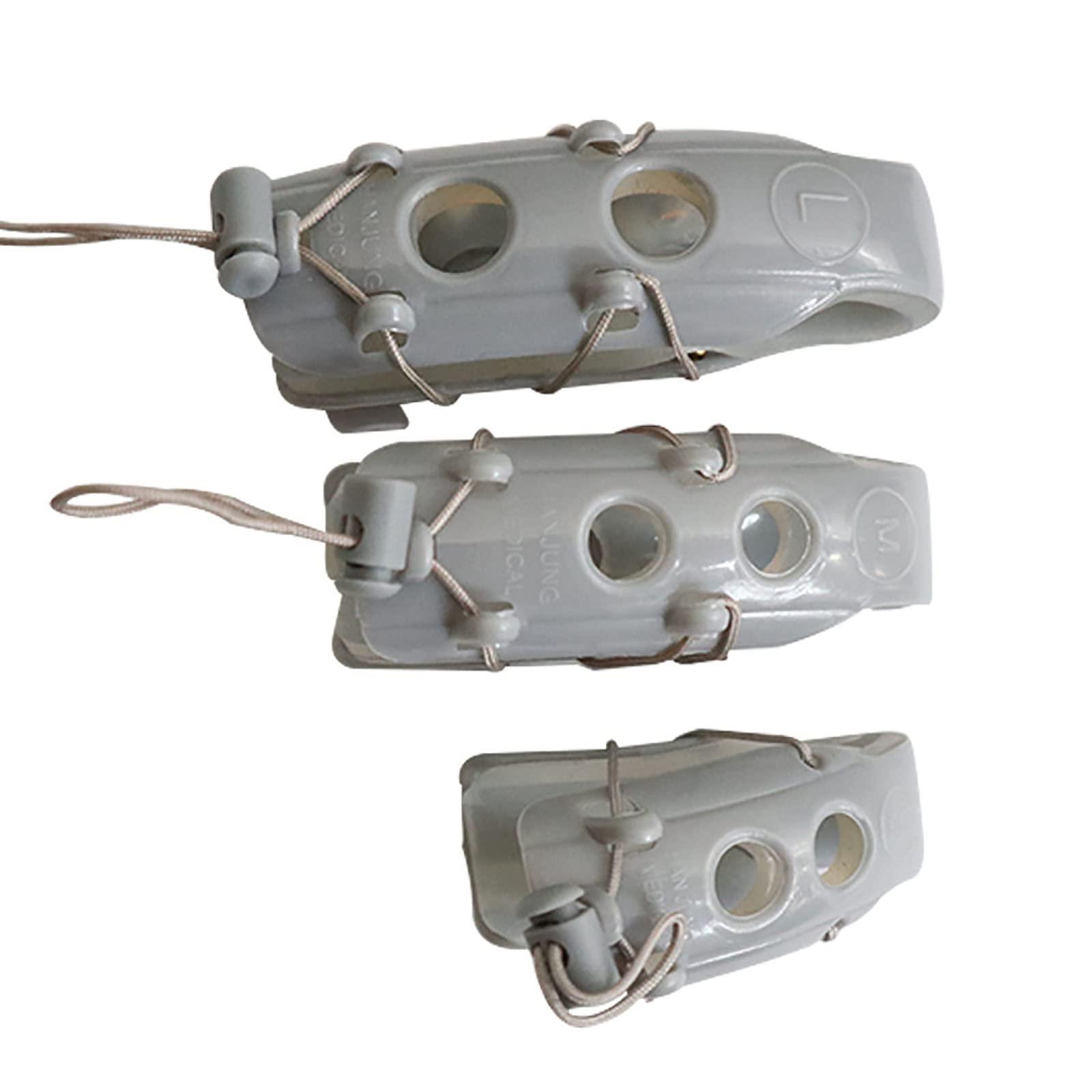 HAILM HAILM Adjustable Finger Fixation Splint, Knuckle Fracture Protection Sleeve, Hand Bone Clip Protection Fingertip Fixation Belt,S