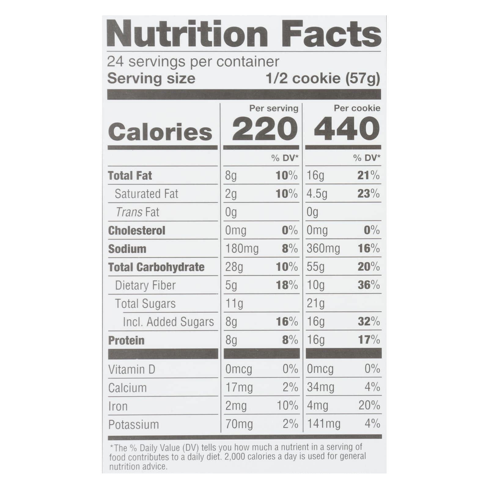 Lenny & Larry's Lenny & Larry\'s The Complete Cookie, Peanut Butter Chocolate Chip, Soft Baked, 16g Plant Protein, Vegan, Non-GMO, 4 Ounce Cookie (Pack of 12)