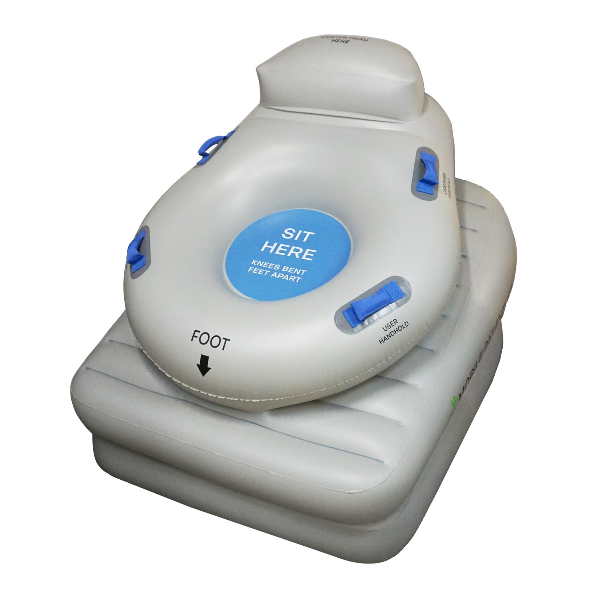 HelpUp HelpUp Inflatable Elderly Floor Assist Fall Recovery Chair Lift with Airlift Technology to Lift Fallen Seniors - Floor to Feet, Included Handheld Stand Aid, Grey - 300 lbs Capacity