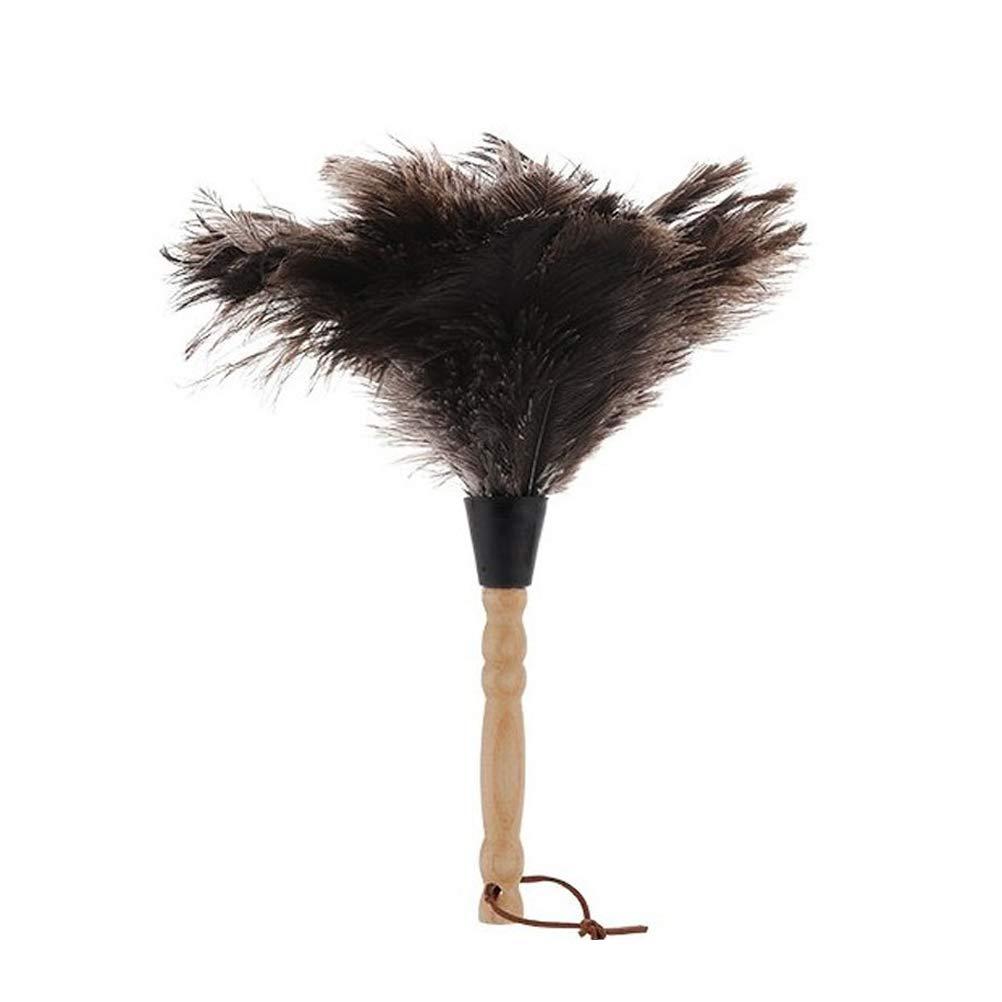 Roexboz Roexboz Feather Duster Washable Soft Duster Antistatic Animal Feather Brush Natural Ostrich Feathers with Long Wooden Handle Feather Duster for House car