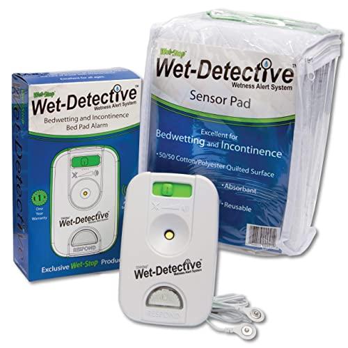 Wet-Stop Wet Detective Bedwetting Kit, Incontinence & Bedwetting Alarm System, Includes 1 Sensor Pad