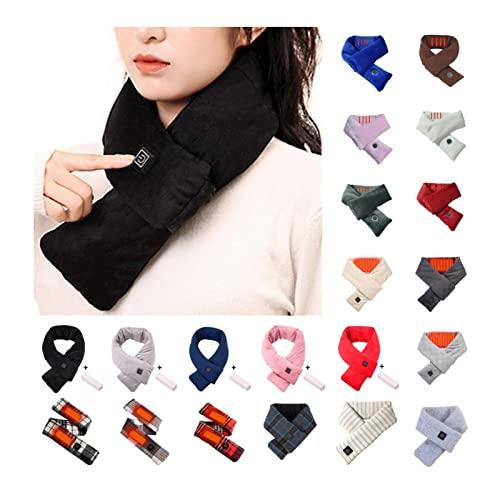 JURANMO Heated Scarf for Women Rechargeable Neck Heating Pad Electric Heated Neck Wrap Thermal Neck Brace for Relief