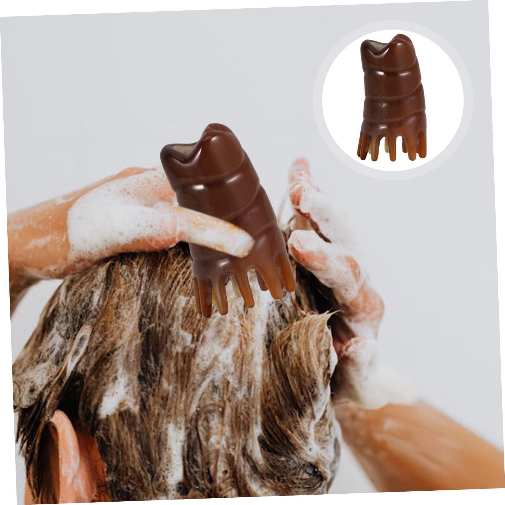 SEWOART SEWOART Bamboo Hair Washing Tool for Head Massage Scalp Massage Brush Massage Comb Scalp Portable Shampoo Brush Hair Cleansing Brush