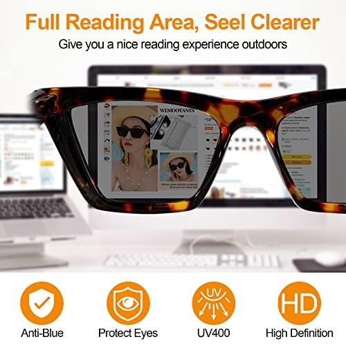 WEMOOTANTS WEMOOTANTS Reader Sunglasses Women 1.75+ Cat Eye Reading Glasses Sun Readers Sunglass Big Glasses 1.00 1.25 1.50 1.75 2.00 2.25 2.50 2.75 3.00 3.50 4.00 (Brown Tortoise 1.0+ Full Lens